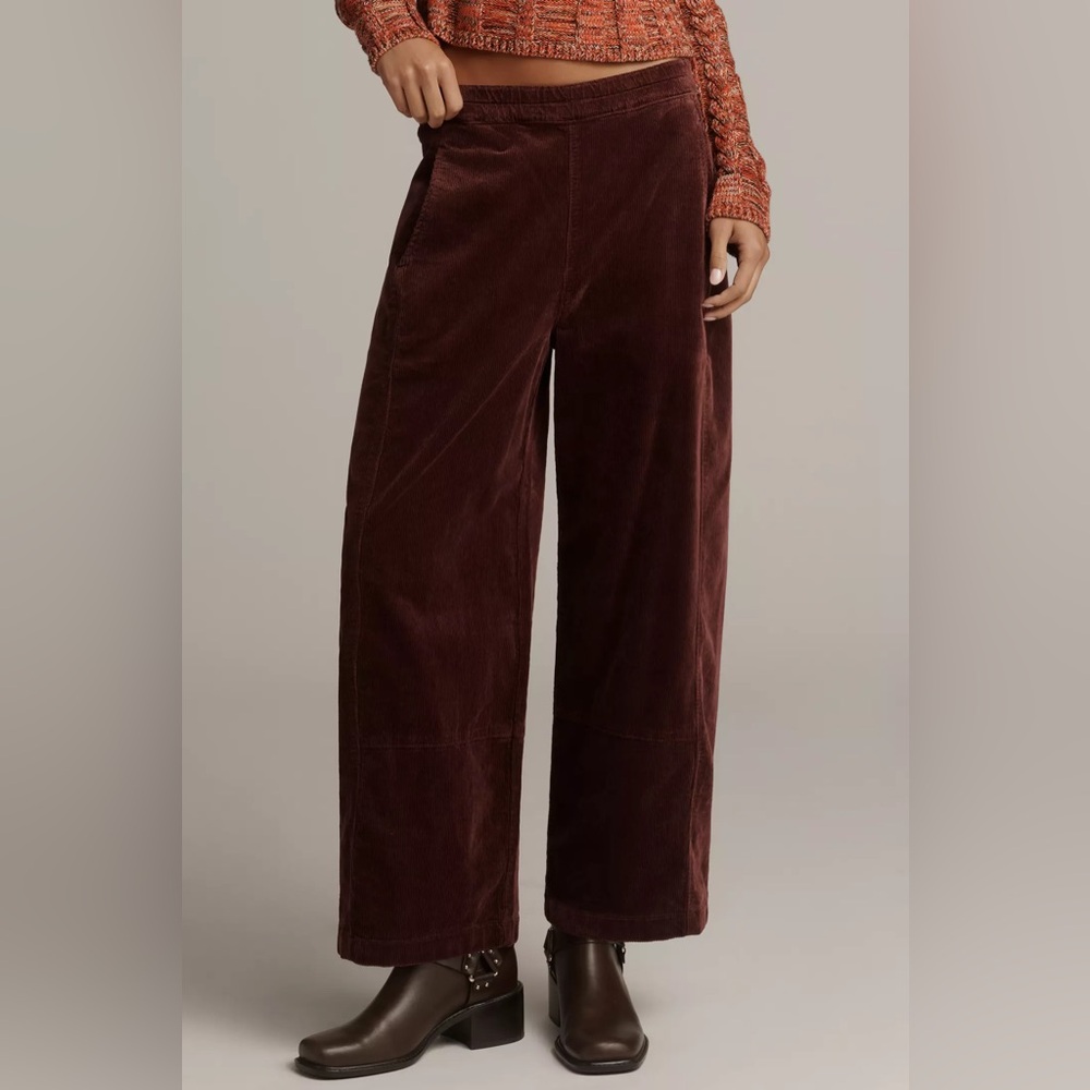 The Izzie Relaxed Pull-On Barrel Pants by Pilcro: Corduroy Edition